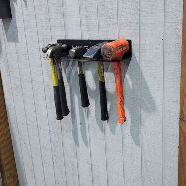 Hammer and Mallet Holder - Wall & Cart Mount Tool Organizer Rack
